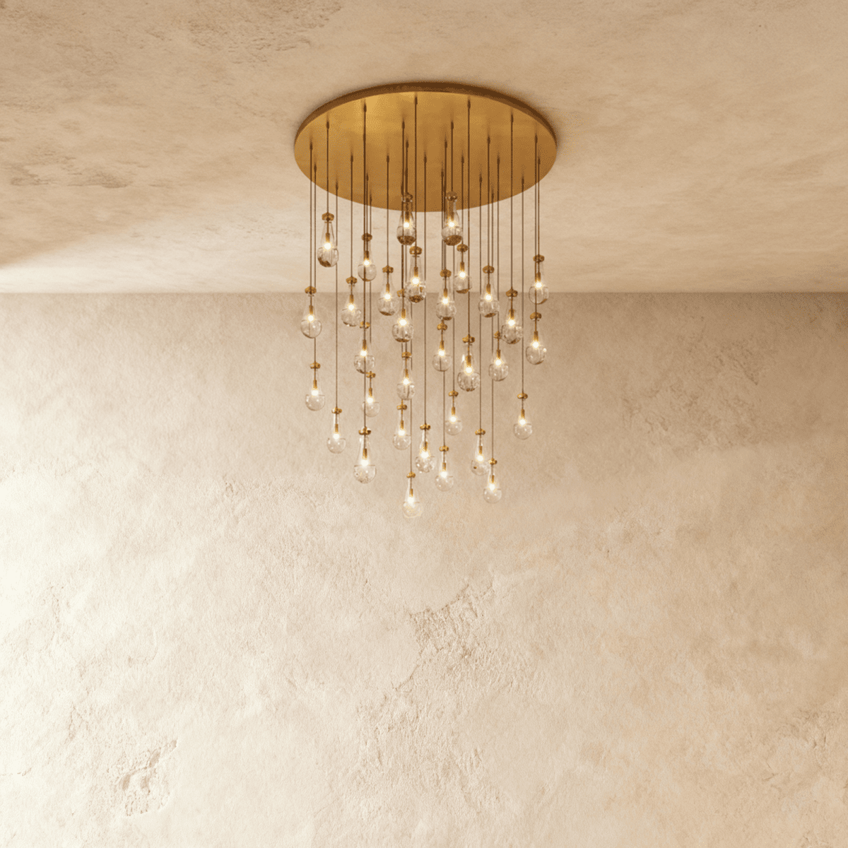 Pulcher Glass Tears Chandelier 11