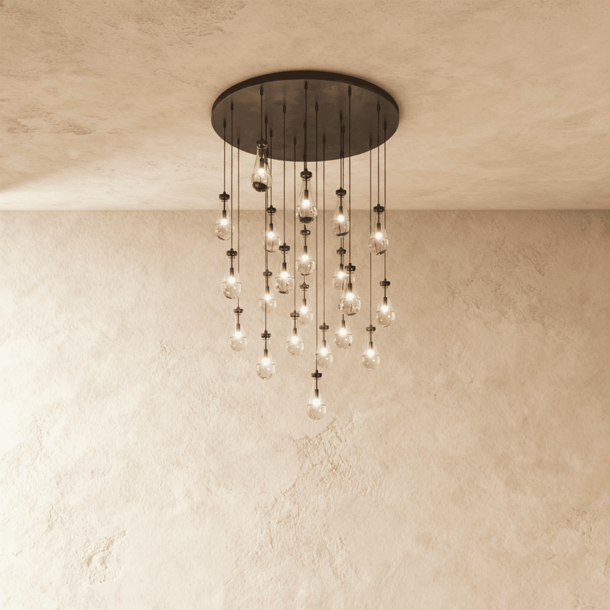 Pulcher Glass Tears Chandelier 13