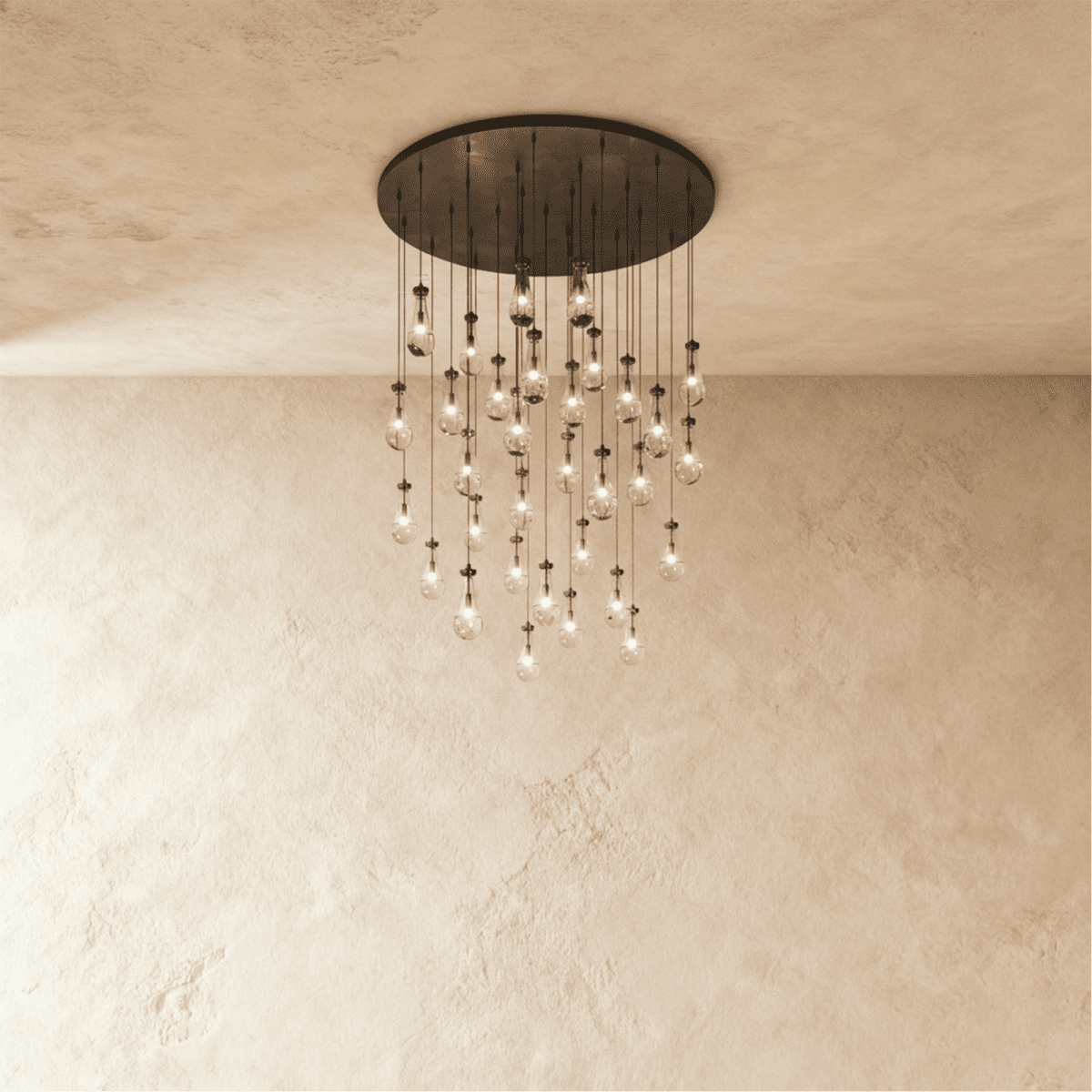 Pulcher Glass Tears Chandelier 14
