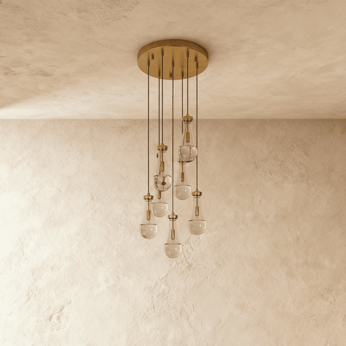 Pulcher Glass Tears Chandelier 1