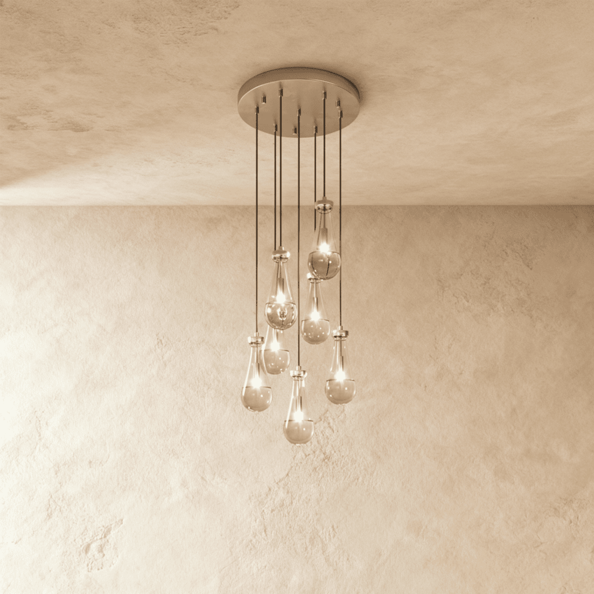 Pulcher Glass Tears Chandelier 2