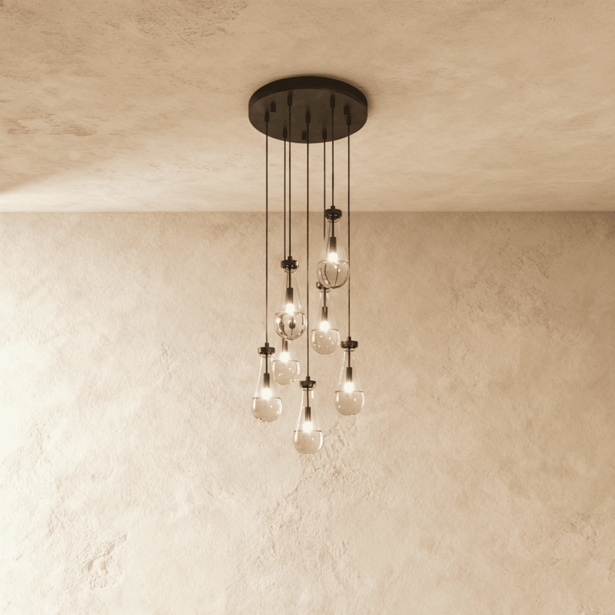 Pulcher Glass Tears Chandelier 4