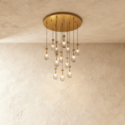 Pulcher Glass Tears Chandelier 6