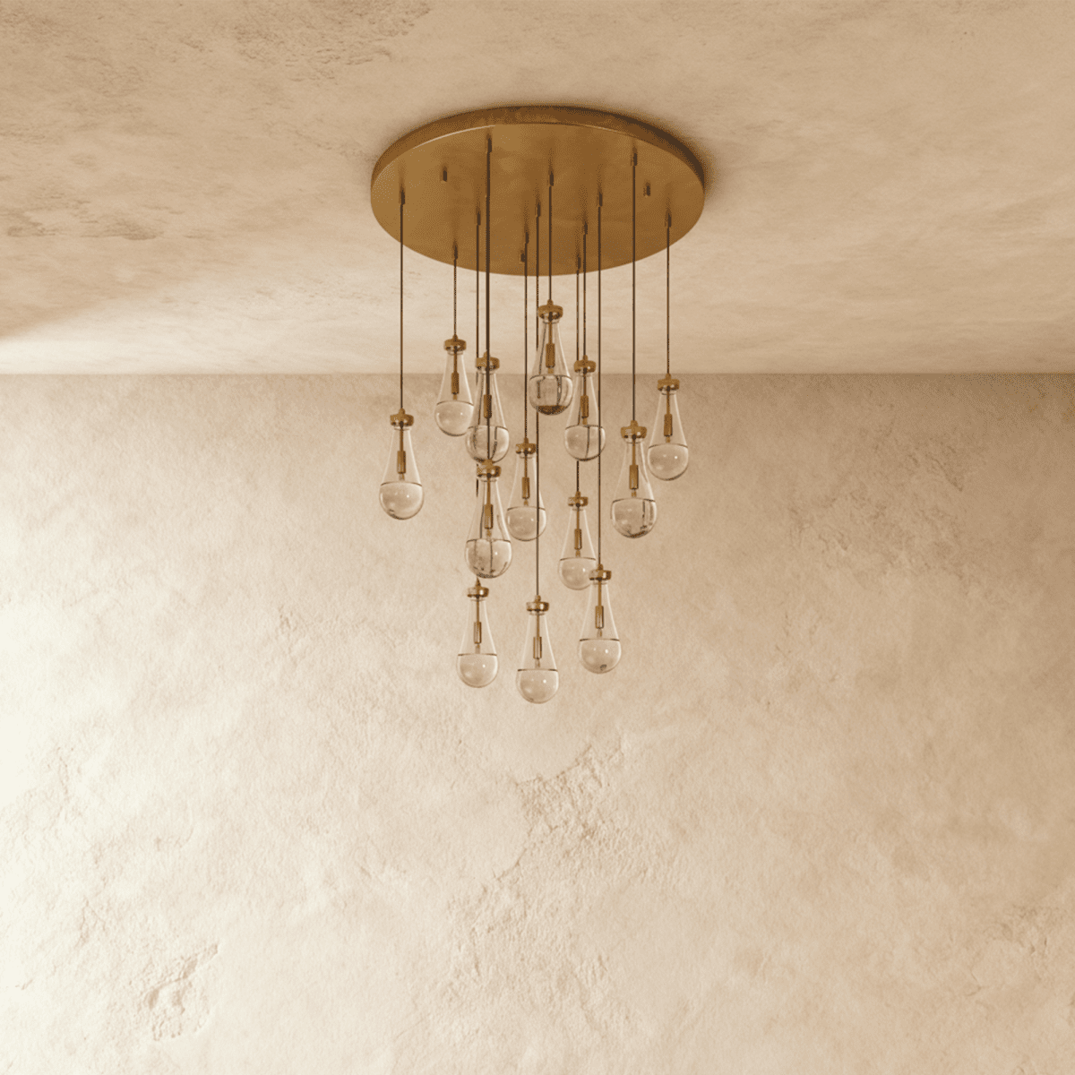 Pulcher Glass Tears Chandelier 7