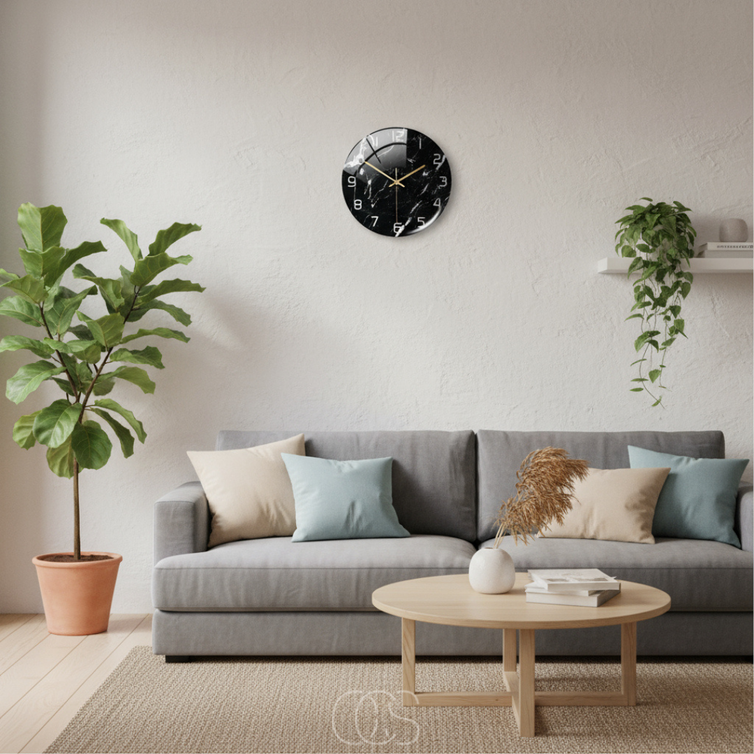 OCS - Marble Silent Wall Clock 1