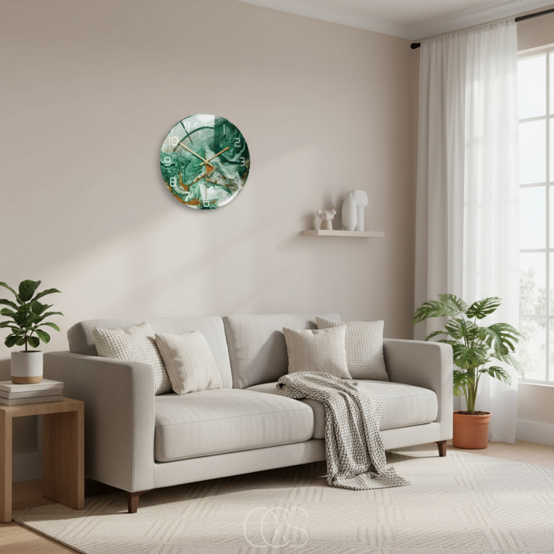 OCS - Marble Silent Wall Clock 3