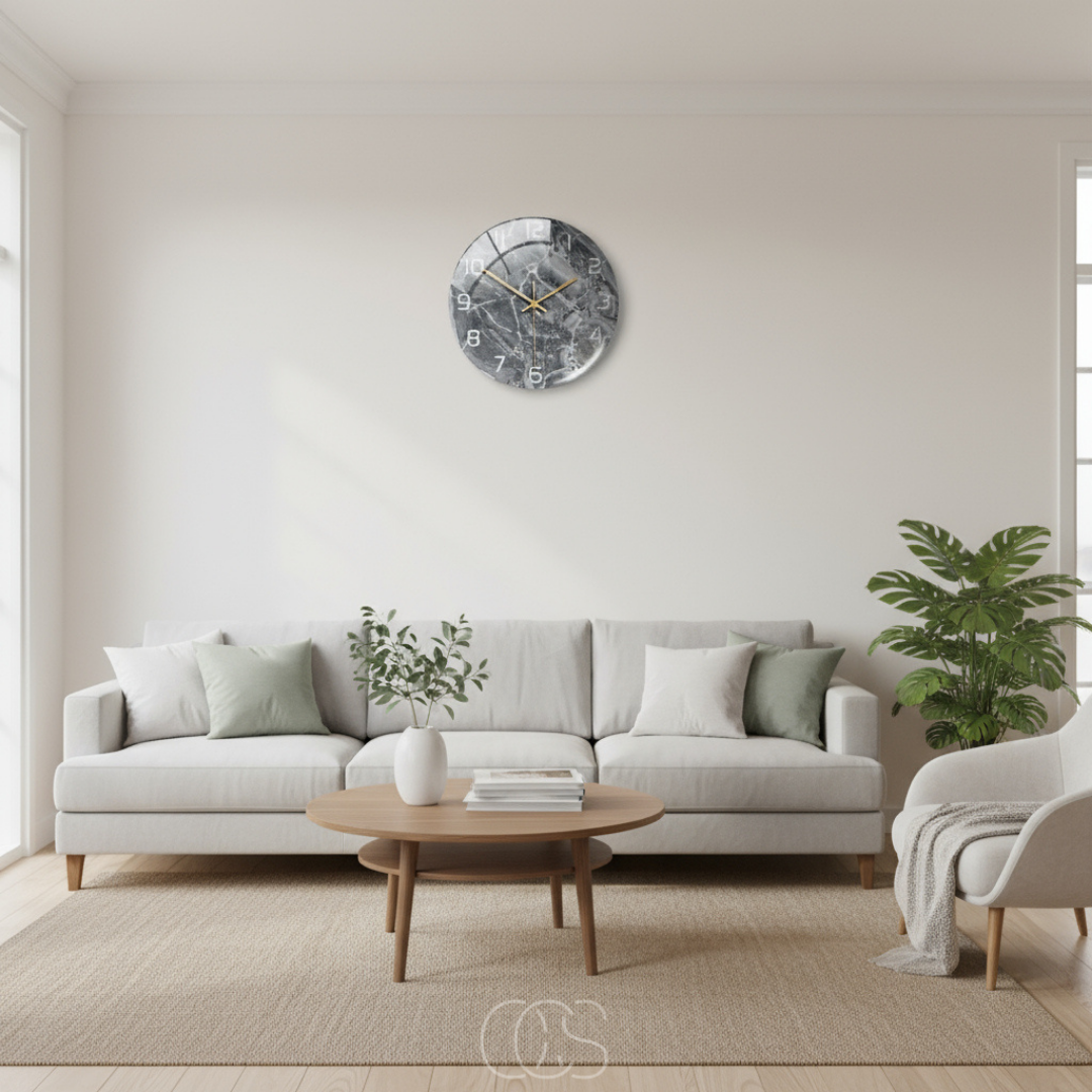 OCS - Marble Silent Wall Clock 4
