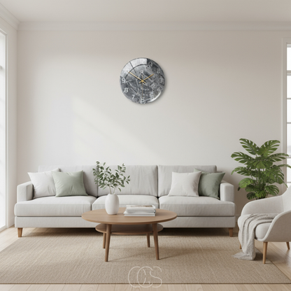 OCS - Marble Silent Wall Clock 4