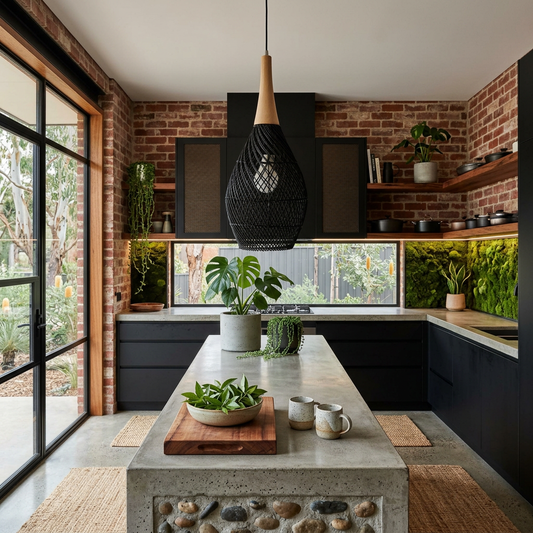Elara Haus Stylish Nordic-Style Timber Pendant – Minimalist Boho Glow