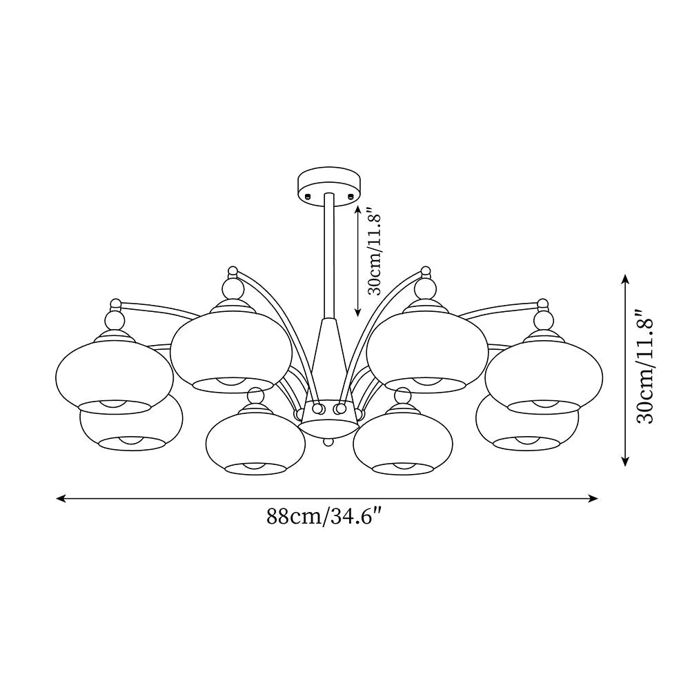 Retro Melodica Ceiling Chandelier 3