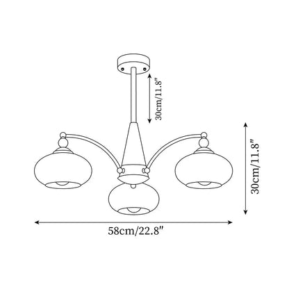 Retro Melodica Ceiling Chandelier 5
