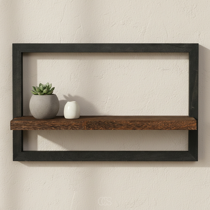 OCS - Industrial Floating Wall Shelf – 40x25 cm – Modern & Space-Saving Design 1