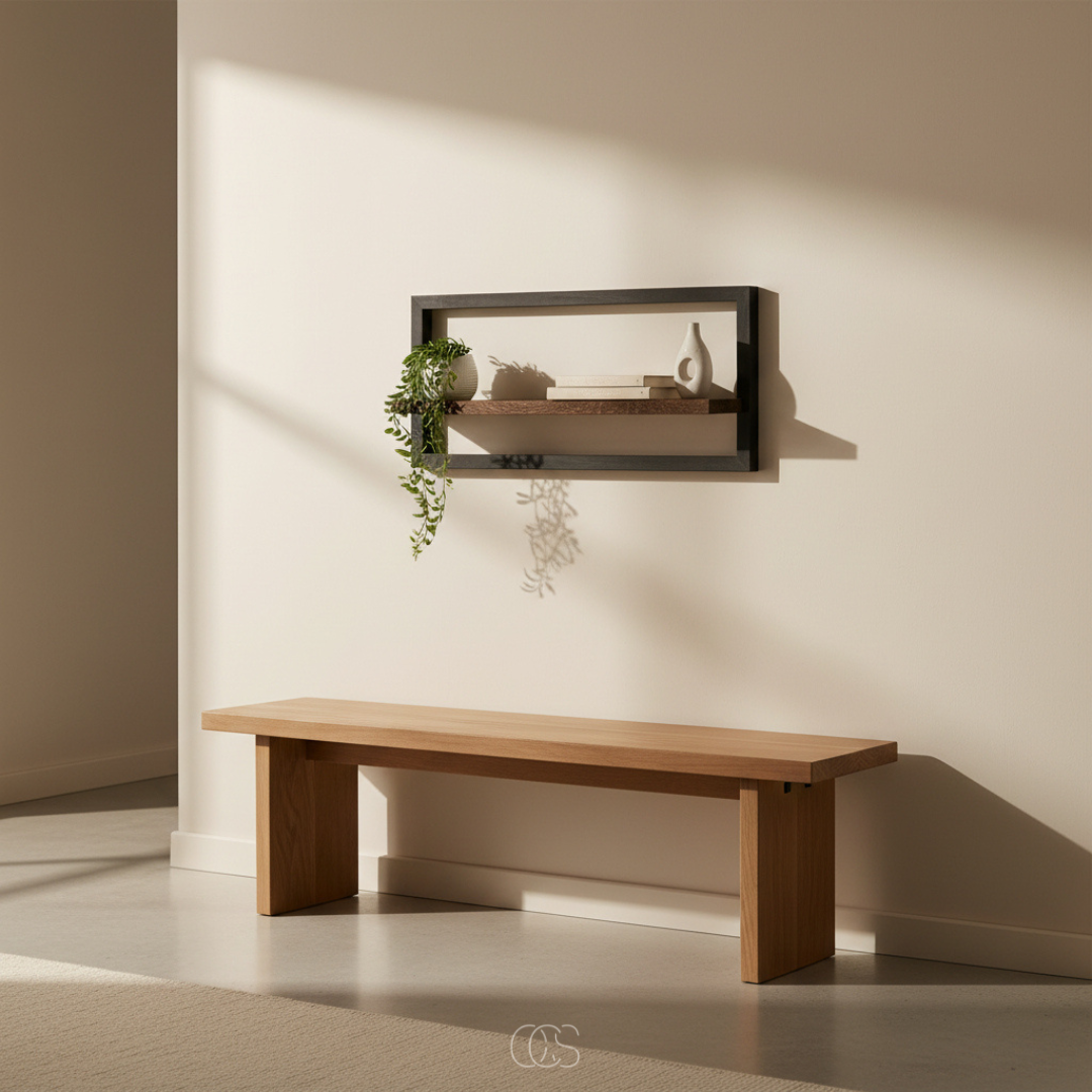 OCS - Industrial Floating Wall Shelf – 40x25 cm – Modern & Space-Saving Design 2