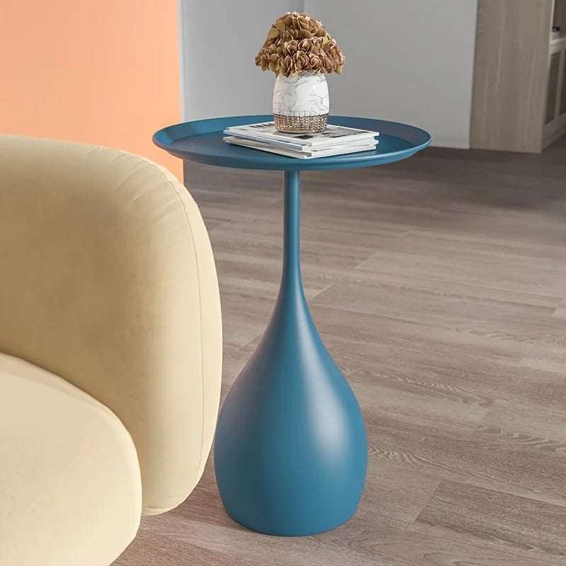 Ariessa - Mobile Round Side Table with Light Luxury Mini Design for Sofa or Bed 2