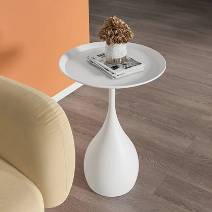 Ariessa - Mobile Round Side Table with Light Luxury Mini Design for Sofa or Bed 3