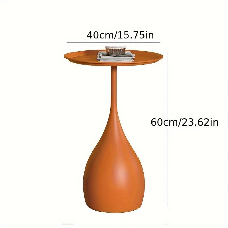 Ariessa - Mobile Round Side Table with Light Luxury Mini Design for Sofa or Bed 5