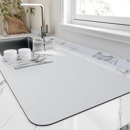 Elara Haus Super Absorbent Dish Drying Mat - Quick Dry Kitchen Pad