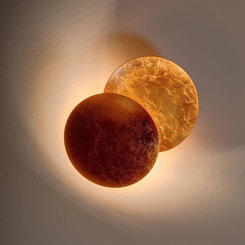 Modern Air LED Wall Light Metal Beautiful Round Moon 7