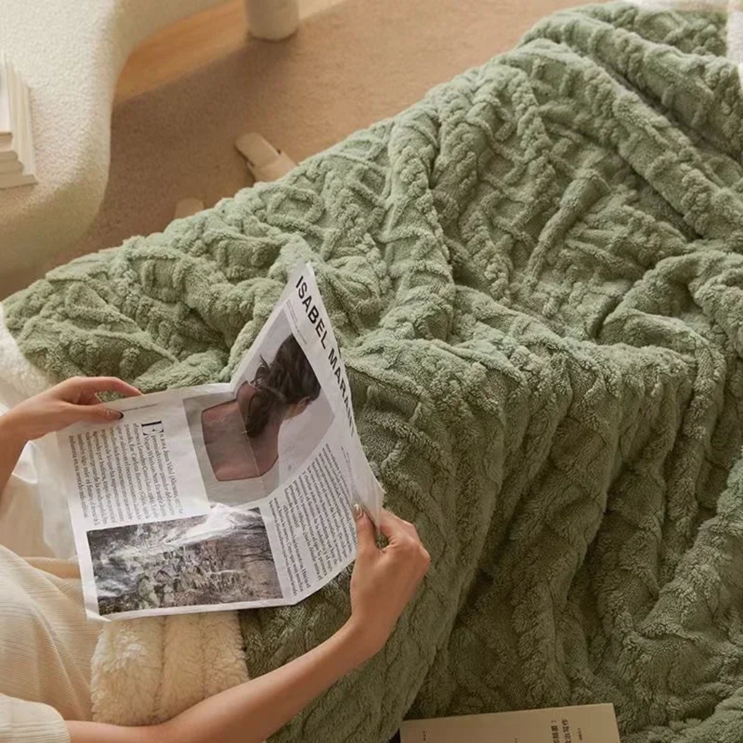 Eryndelle - Thick Warm Fleece Blanket Soft Stylish for Bedroom and Sofa 4