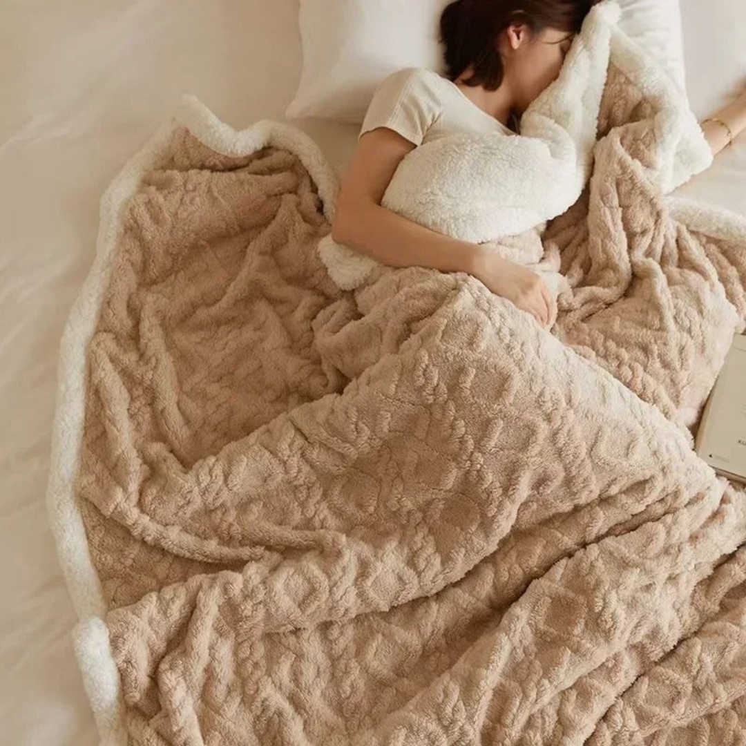 Eryndelle - Thick Warm Fleece Blanket Soft Stylish for Bedroom and Sofa 6