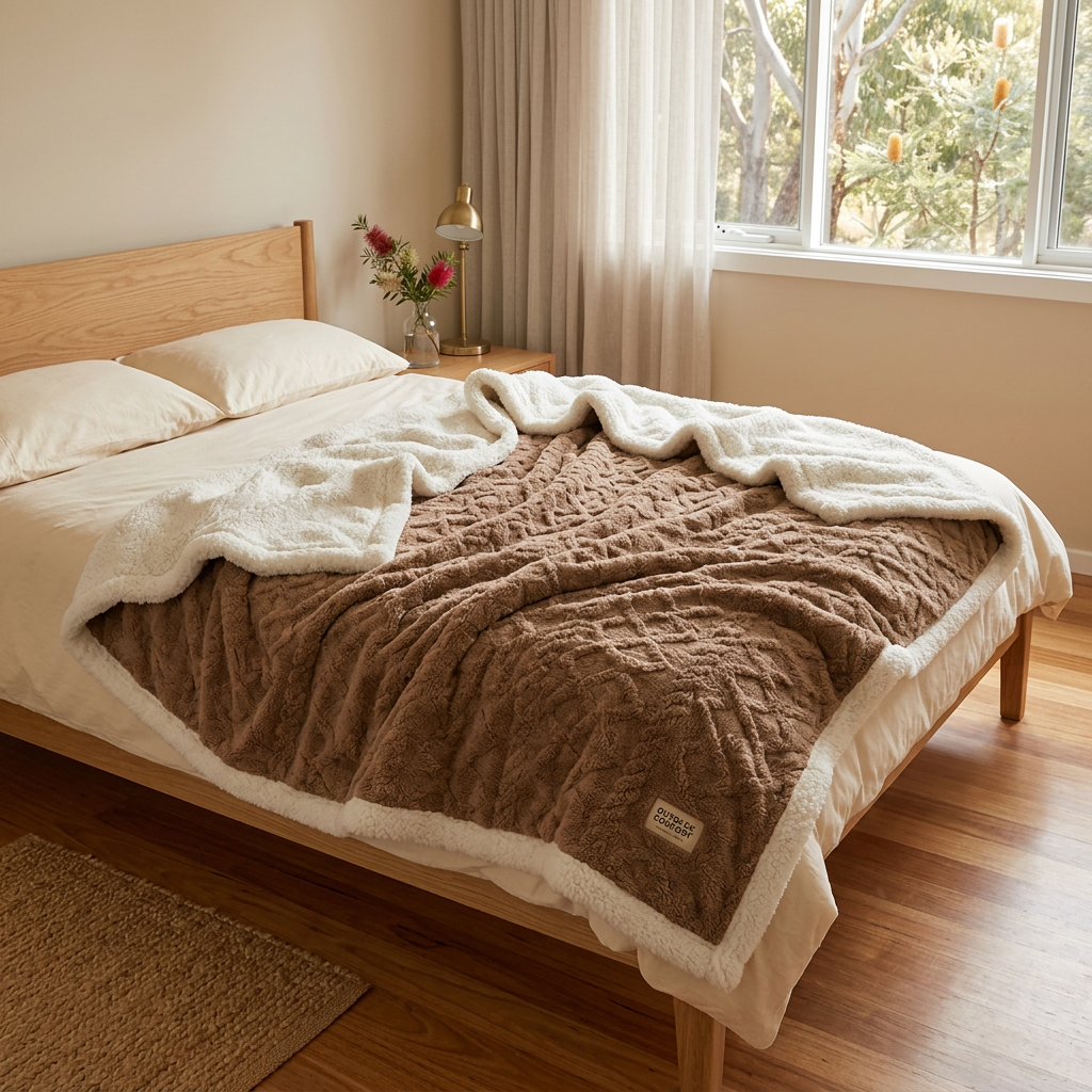 Elara Haus Thick Warm Fleece Blanket
