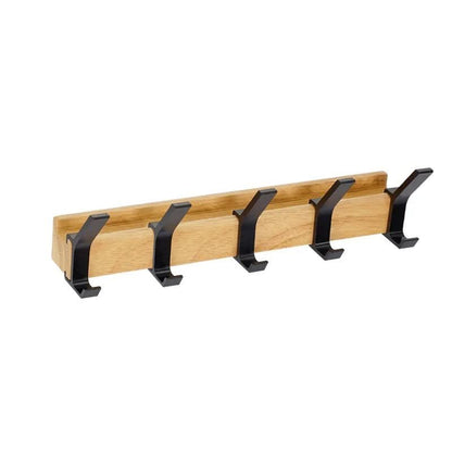 Nordic Wall Hook Rack With Adjustable Metal Hooks 6