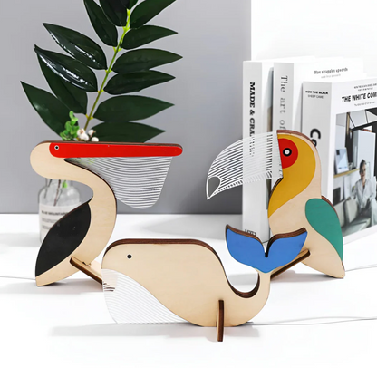 Wooden LED night light for children - decorative lamp in the shape of animals 1