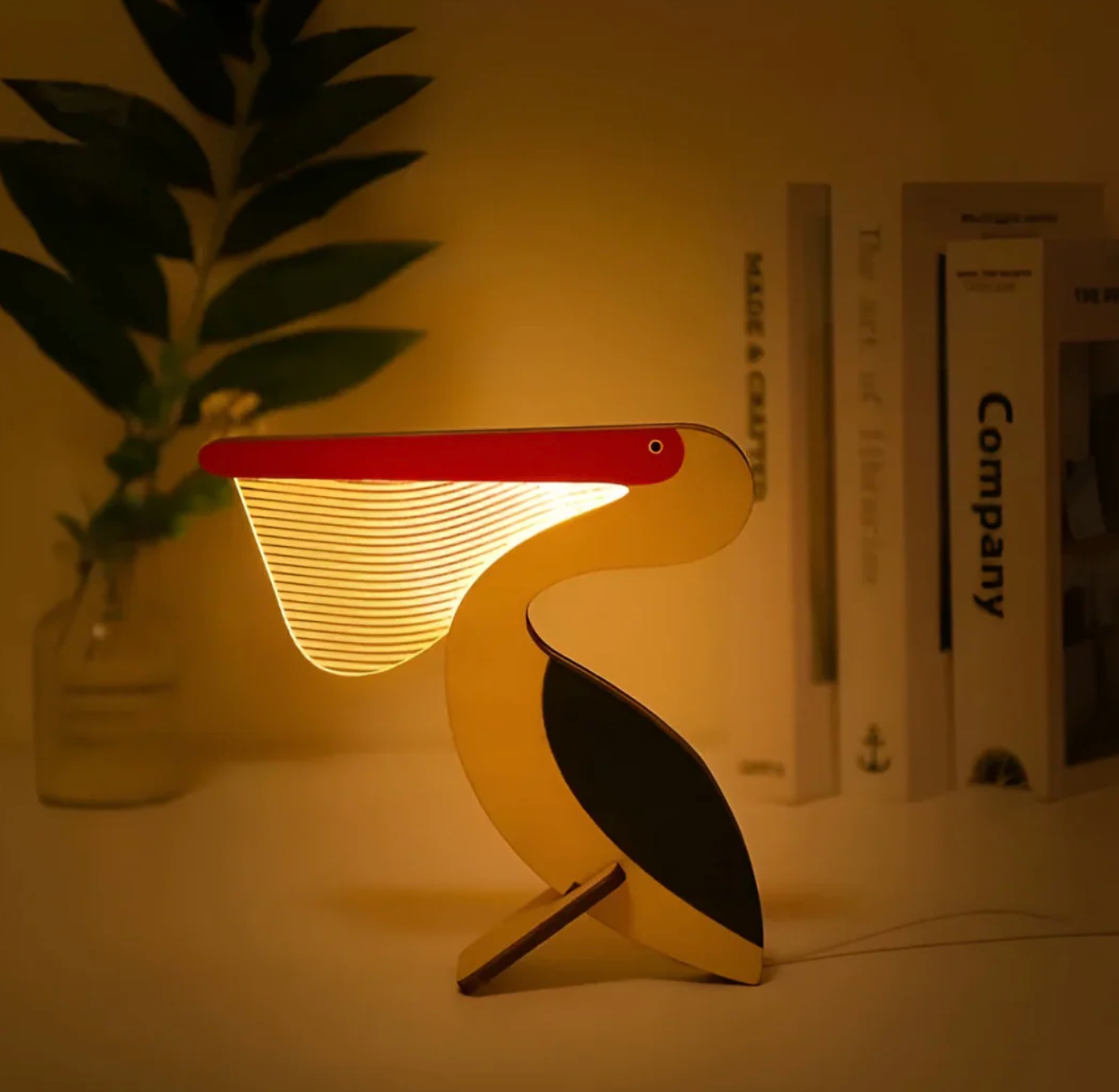 Wooden LED night light for children - decorative lamp in the shape of animals 3