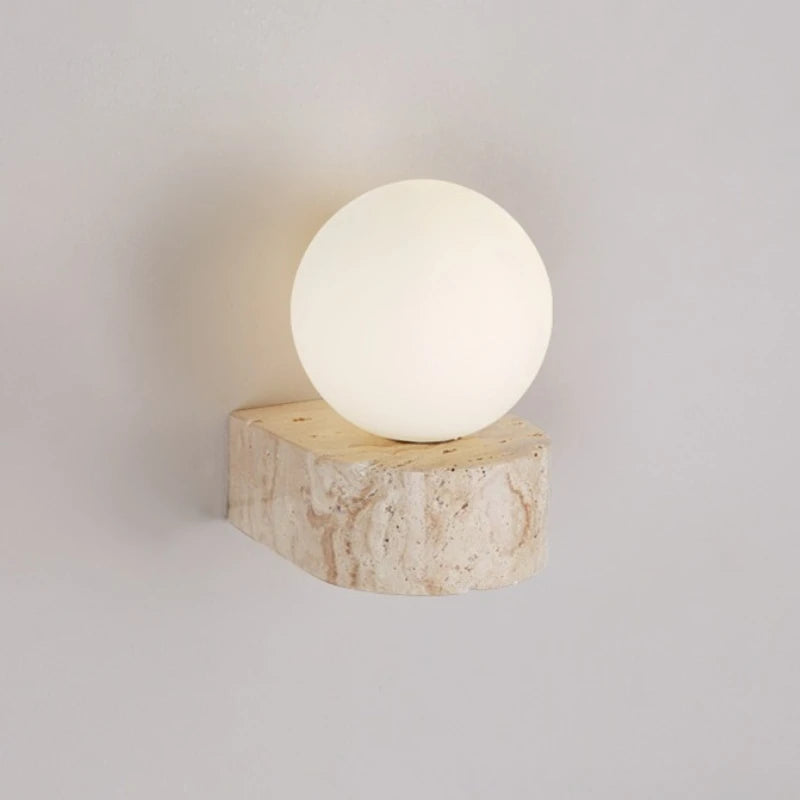 LED ball wall lamp with marble base – modern wall lamp 0