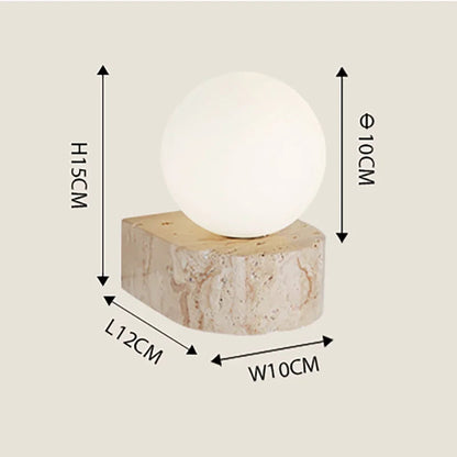 LED ball wall lamp with marble base – modern wall lamp 4