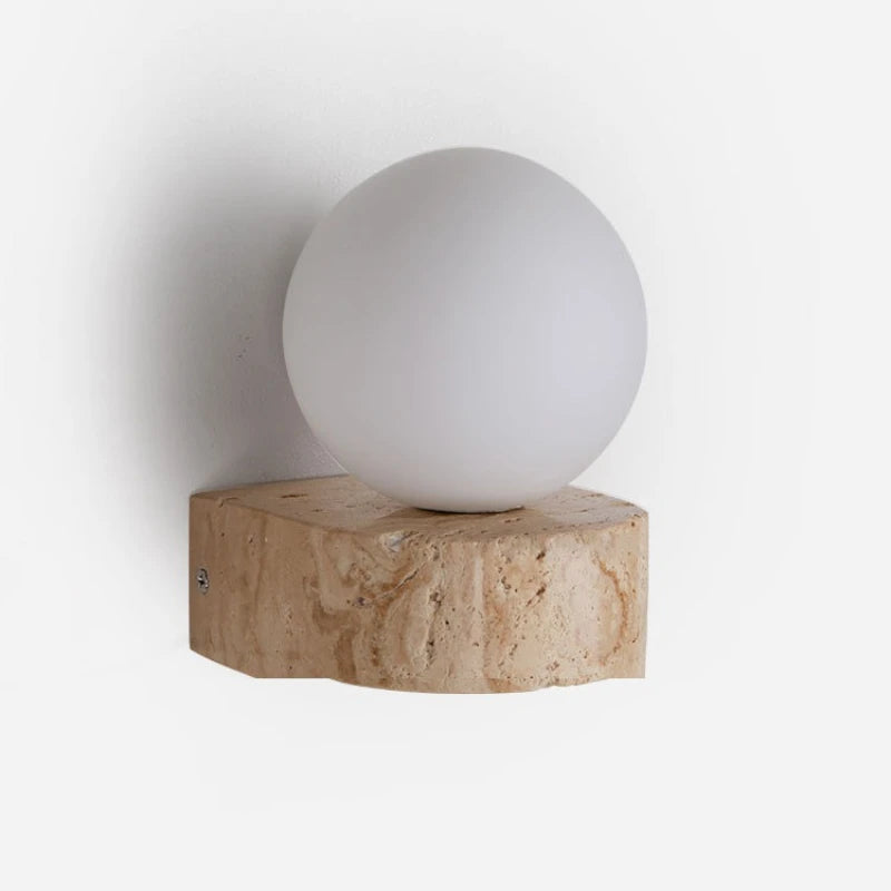 LED ball wall lamp with marble base – modern wall lamp 5