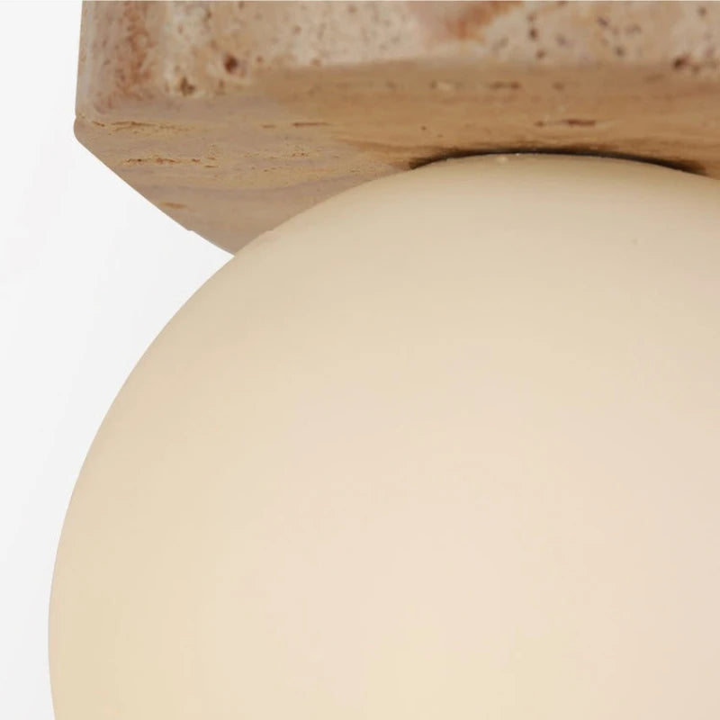 LED ball wall lamp with marble base – modern wall lamp 6