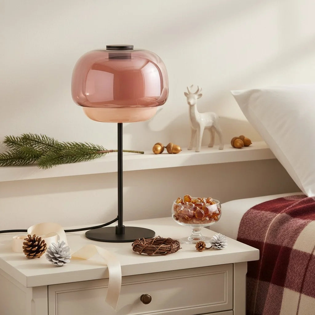 Elvrynor Nordic Colorful Glass Table Lamp 8