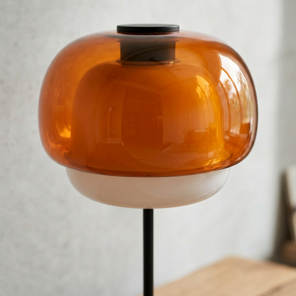 Elara Haus Two Tier Glass Shade Table Light
