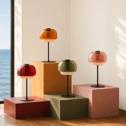 Elvrynor Nordic Colorful Glass Table Lamp 2