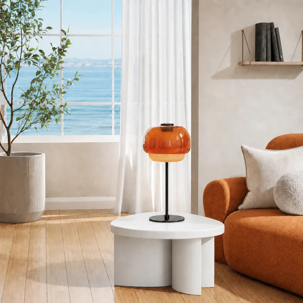 Elvrynor Nordic Colorful Glass Table Lamp 3