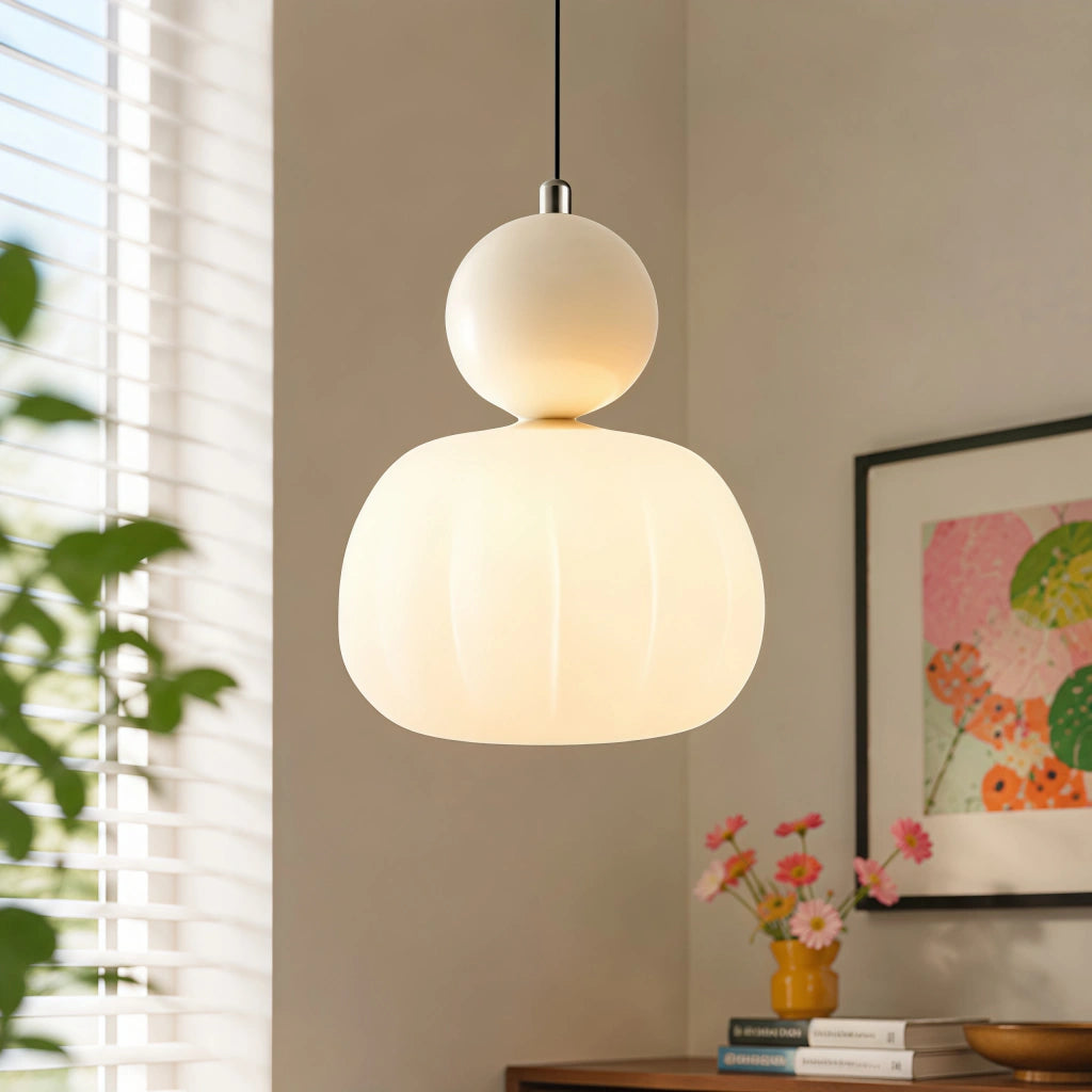 Scout Cream Art Deco Pendant Light 0