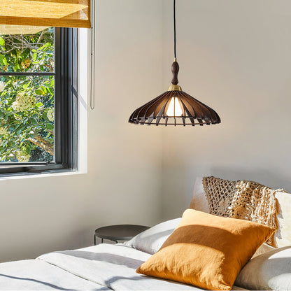 Umbrella Wood Pendant Lamp 2