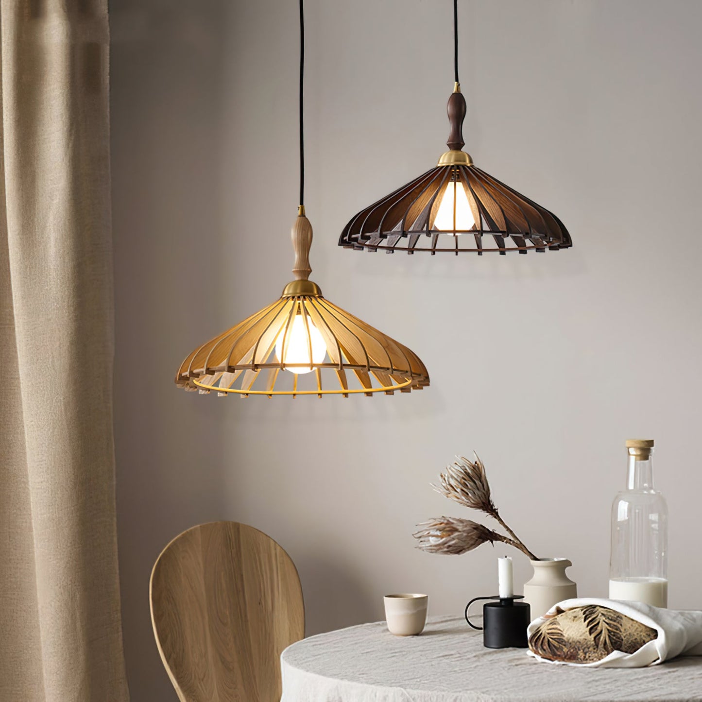 Umbrella Wood Pendant Lamp 3