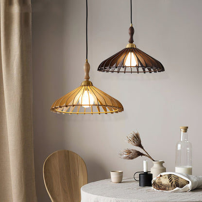 Umbrella Wood Pendant Lamp 3