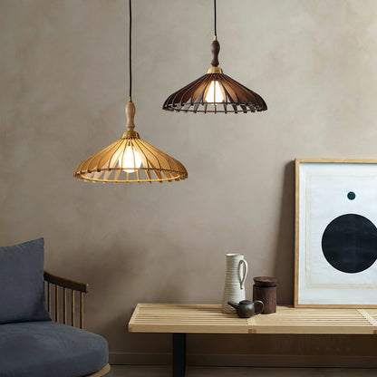 Umbrella Wood Pendant Lamp 4