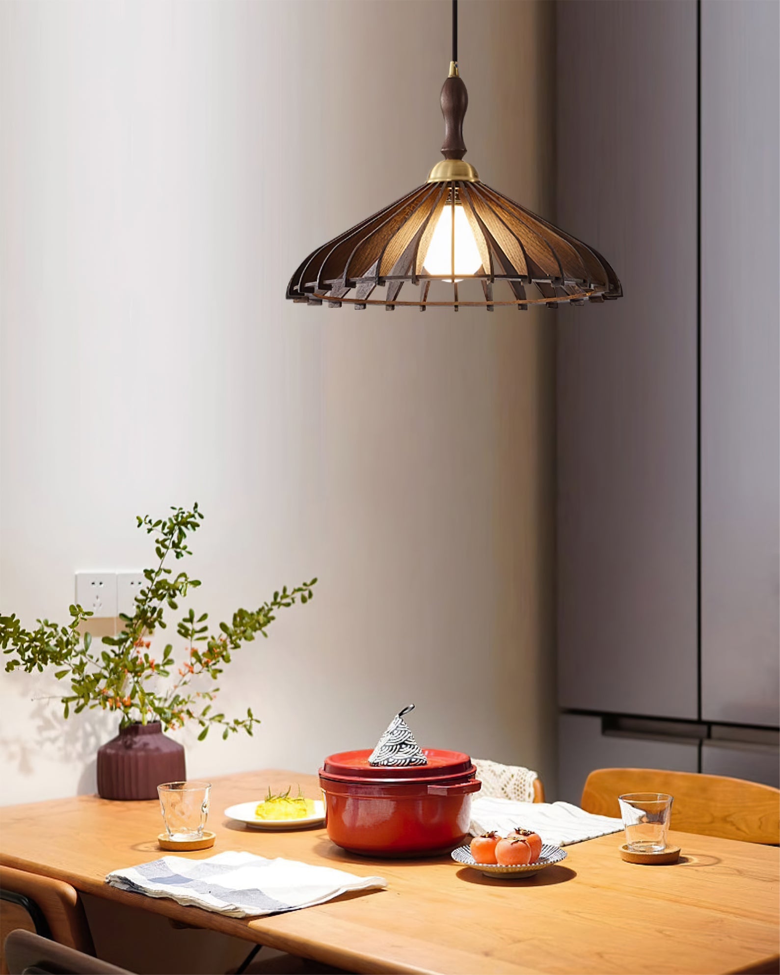 Umbrella Wood Pendant Lamp 7