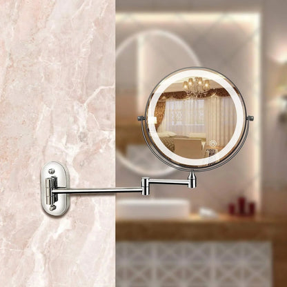Elara Haus Vanity Mirror with Lights - Chrome Finish LED Makeup Mirror 4