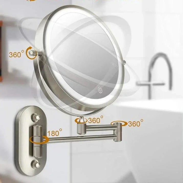 Elara Haus Vanity Mirror with Lights - Chrome Finish LED Makeup Mirror 5