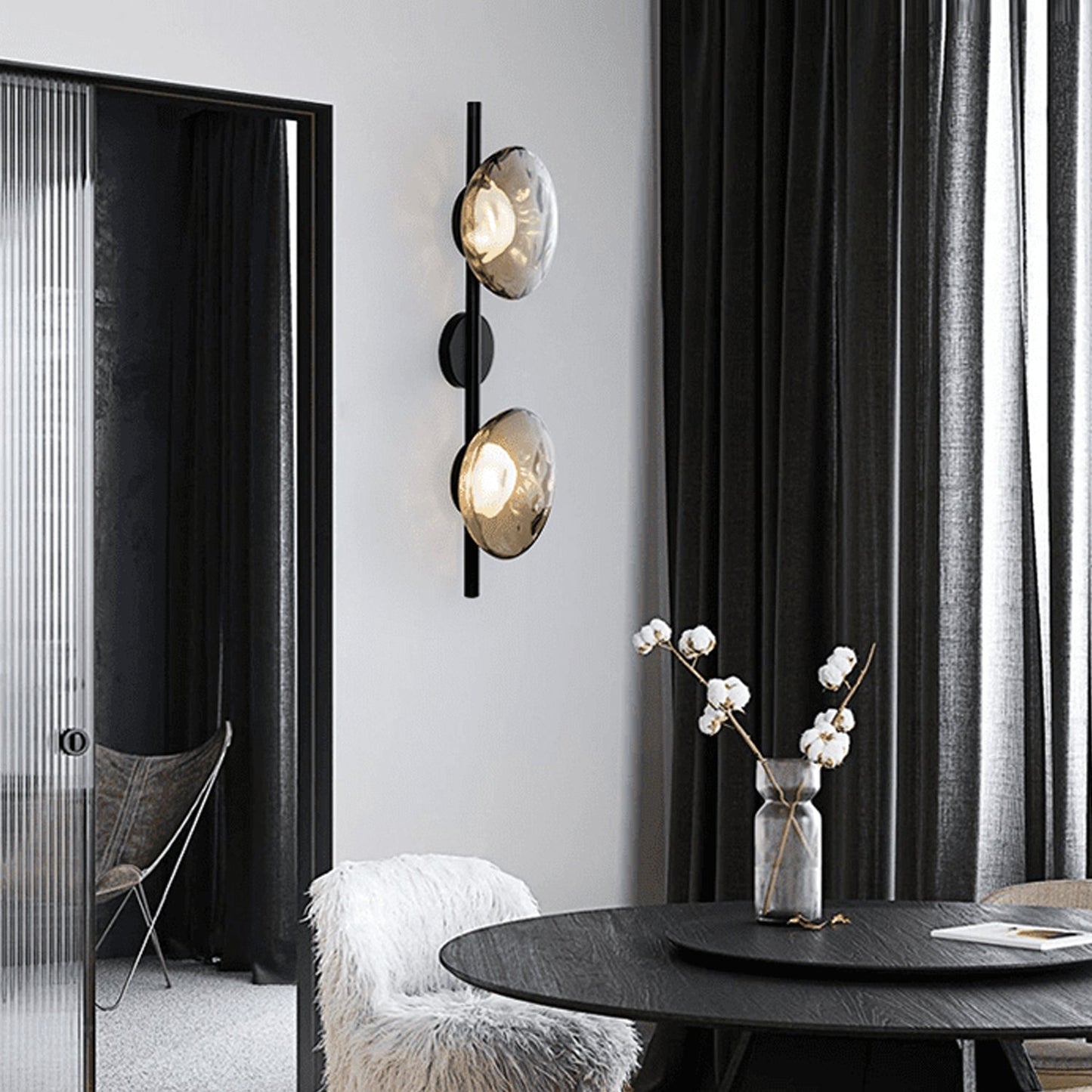 Nordic Round Design Ceto Glass Wall Light 6