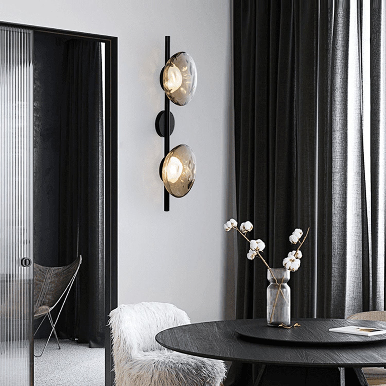 Nordic Round Design Ceto Glass Wall Light 6
