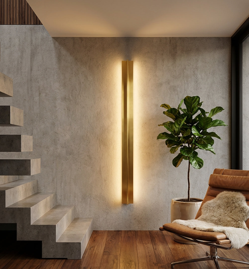Elara Haus Vertical Line Sconce - Modern Bedroom Wall Light
