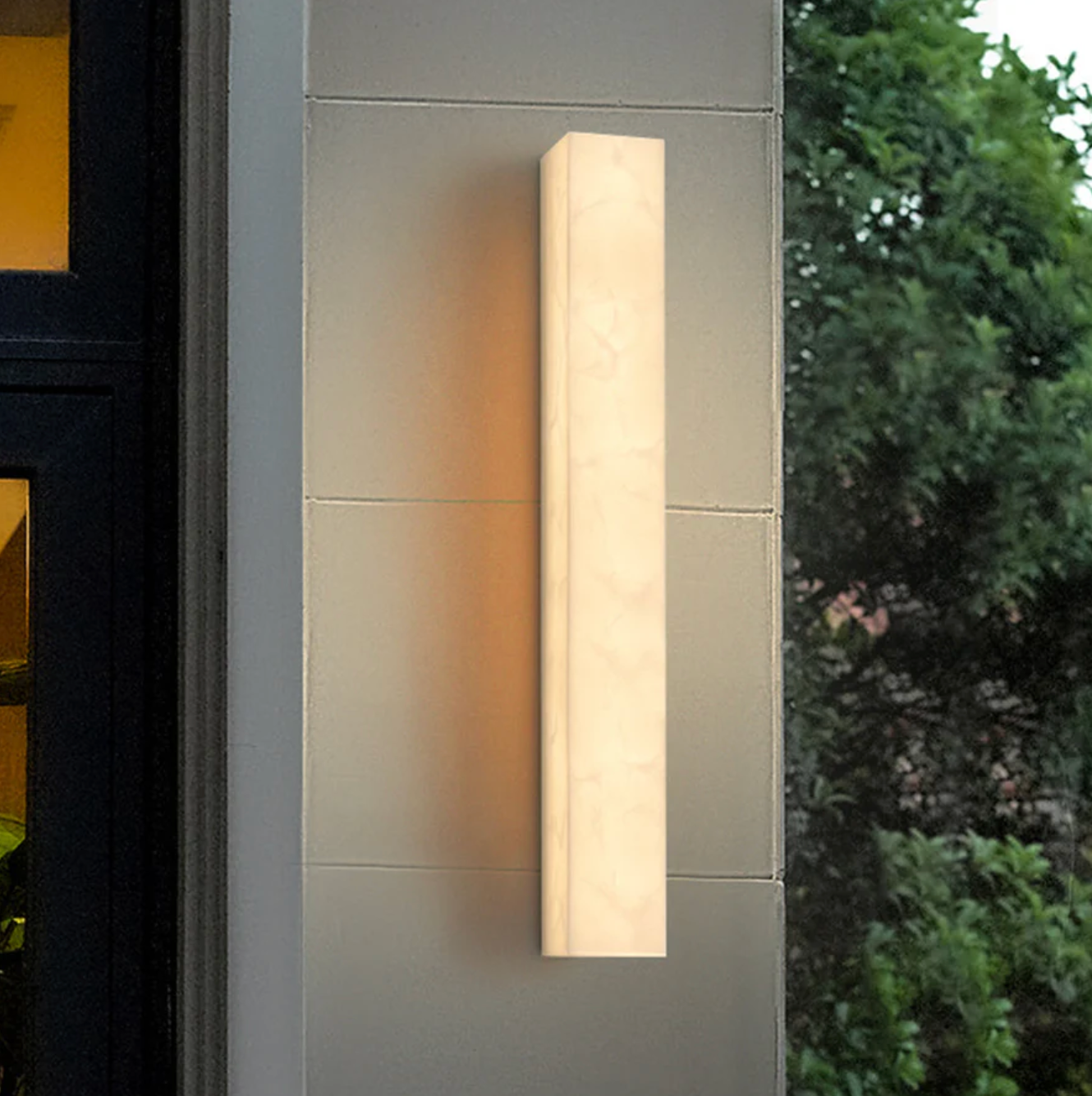 Natural Stone LED Wall Sconce – Premium Vertical Wall Lamp 0