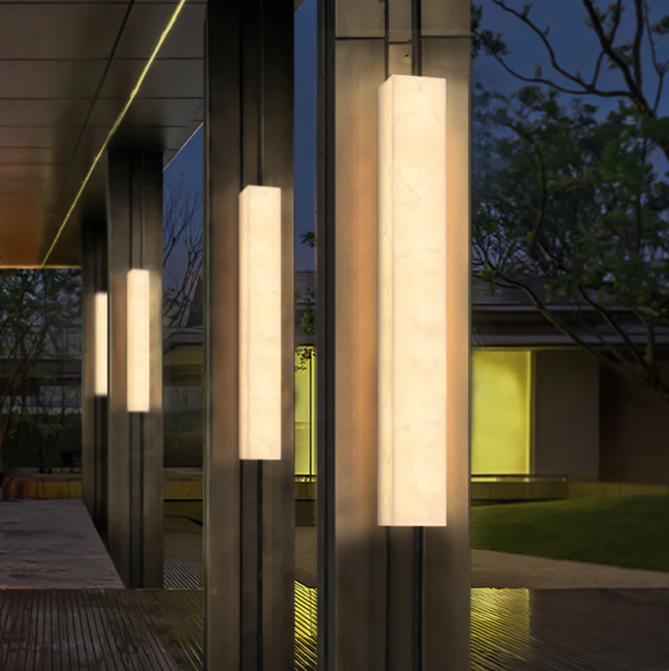 Natural Stone LED Wall Sconce – Premium Vertical Wall Lamp 4