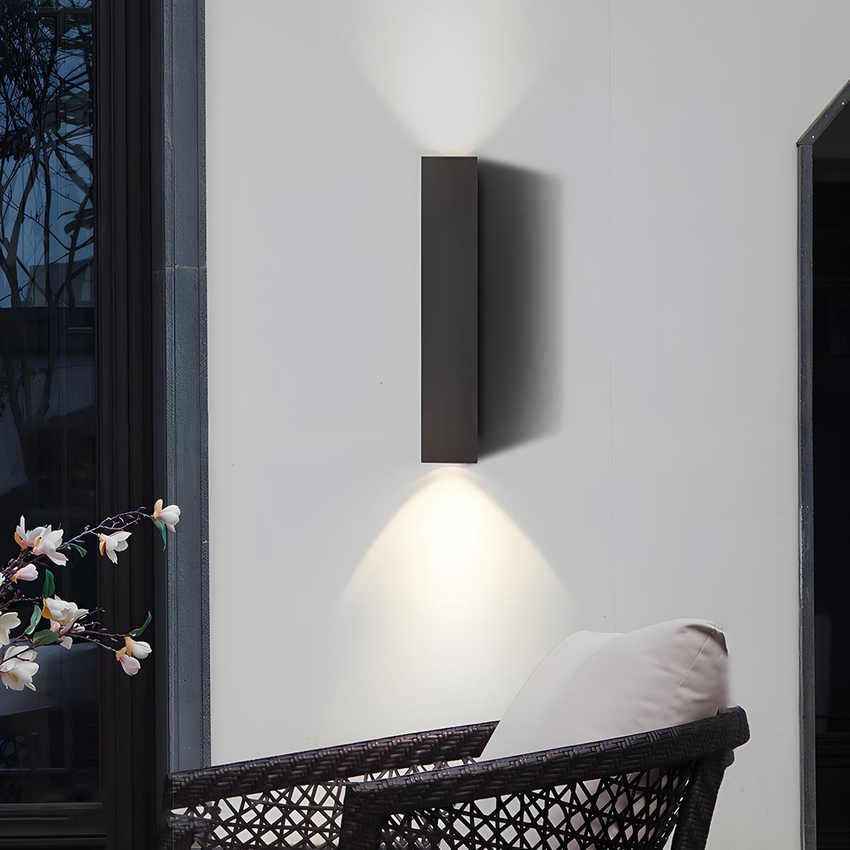 Waterproof Outdoor Rectangular Up and Down Exterior Wall Lights 8